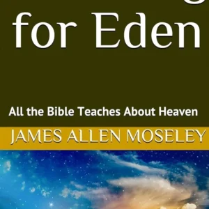 Cover of the book "Answers and Aids to Bible Questions, Puzzles, and Problems" by James Allen Moseley featuring a night sky with a crescent moon and clouds at the bottom.